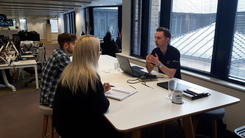 A member of the Retail Profiling strategic channel support team working with clients as part of our channel development services