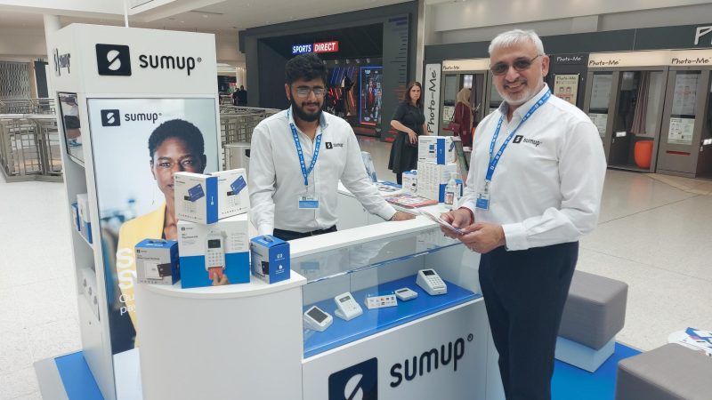 POS design and installation for SumUp by Retail Profiling, a field marketing agency in the UK and Europe
