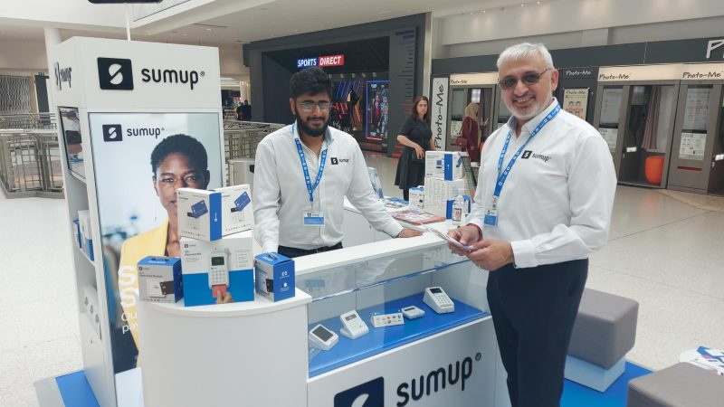 POS design and installation for SumUp by Retail Profiling, a field marketing agency in the UK and Europe