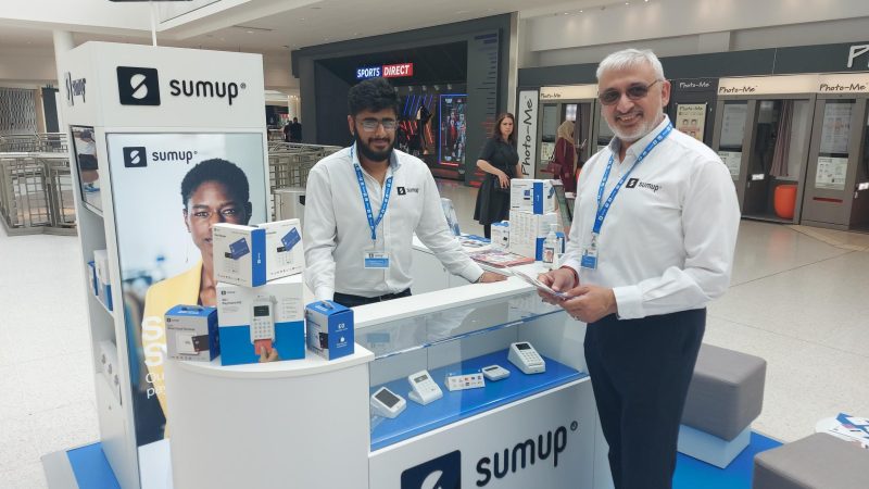 POS design and installation for SumUp by Retail Profiling, a field marketing agency in the UK and Europe