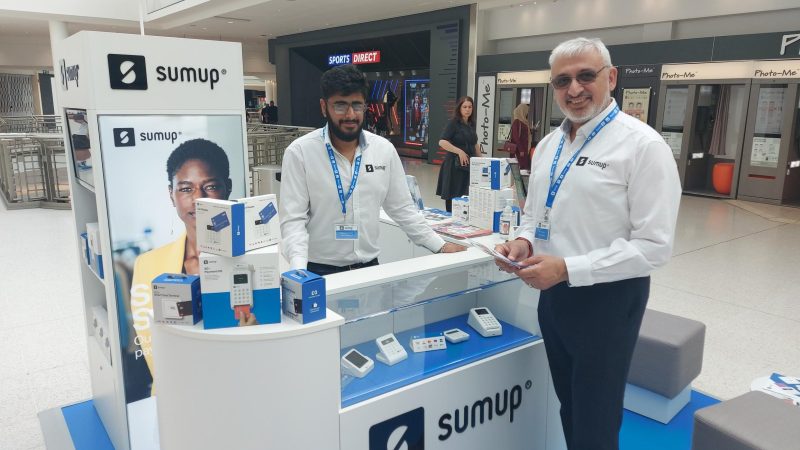 POS design and installation for SumUp by Retail Profiling, a field marketing agency in the UK and Europe