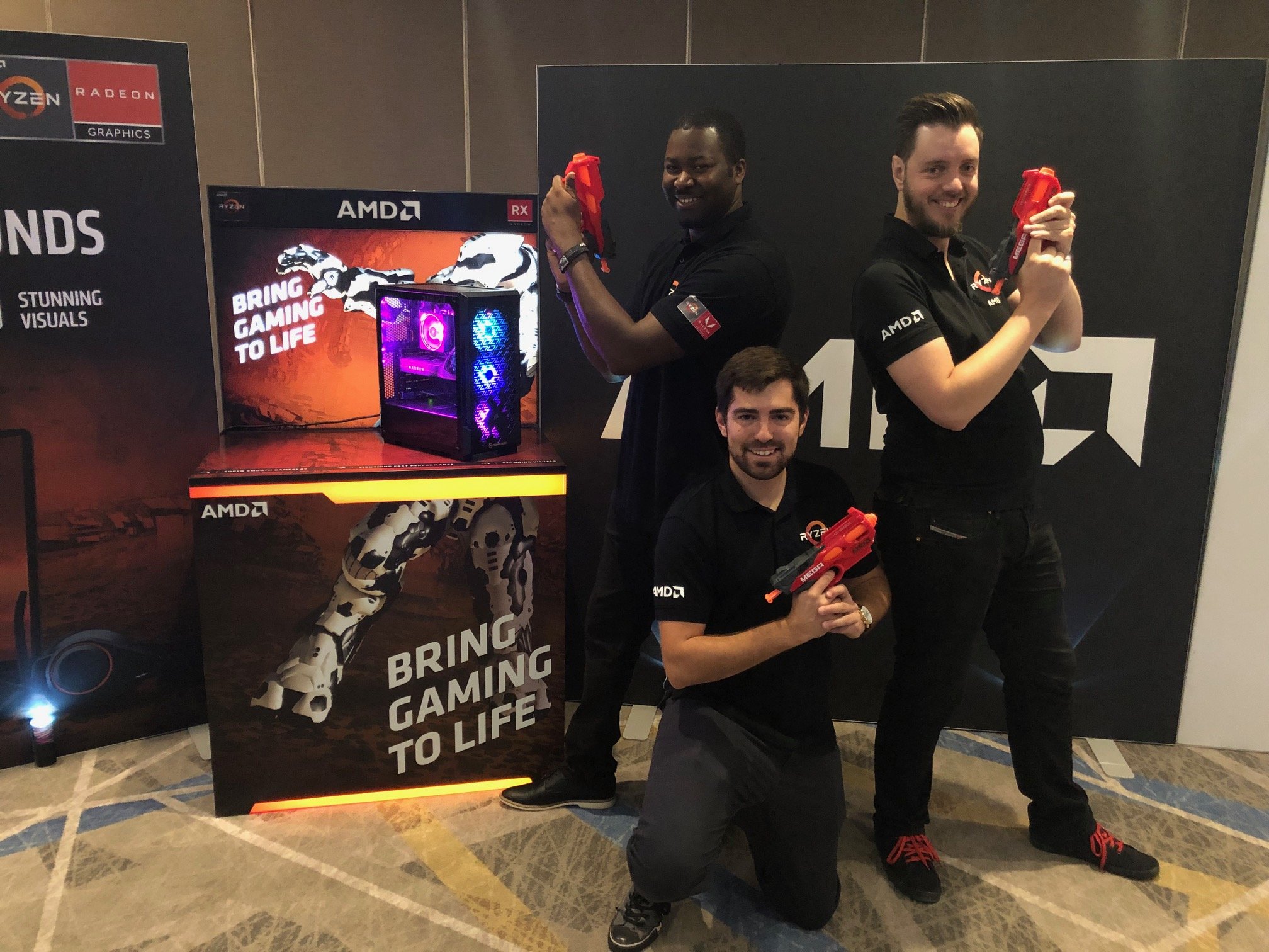 Retail Profiling, a field marketing agency, working with AMD as their field partner at events across Europe.