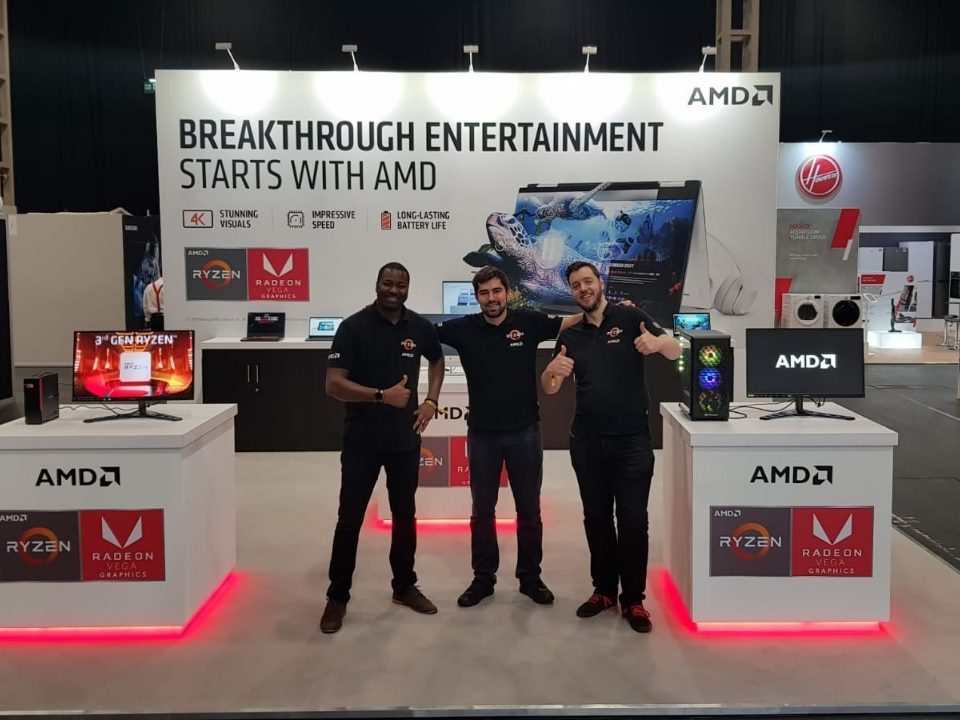 Expos stand design and installation for AMD by Retail Profiling