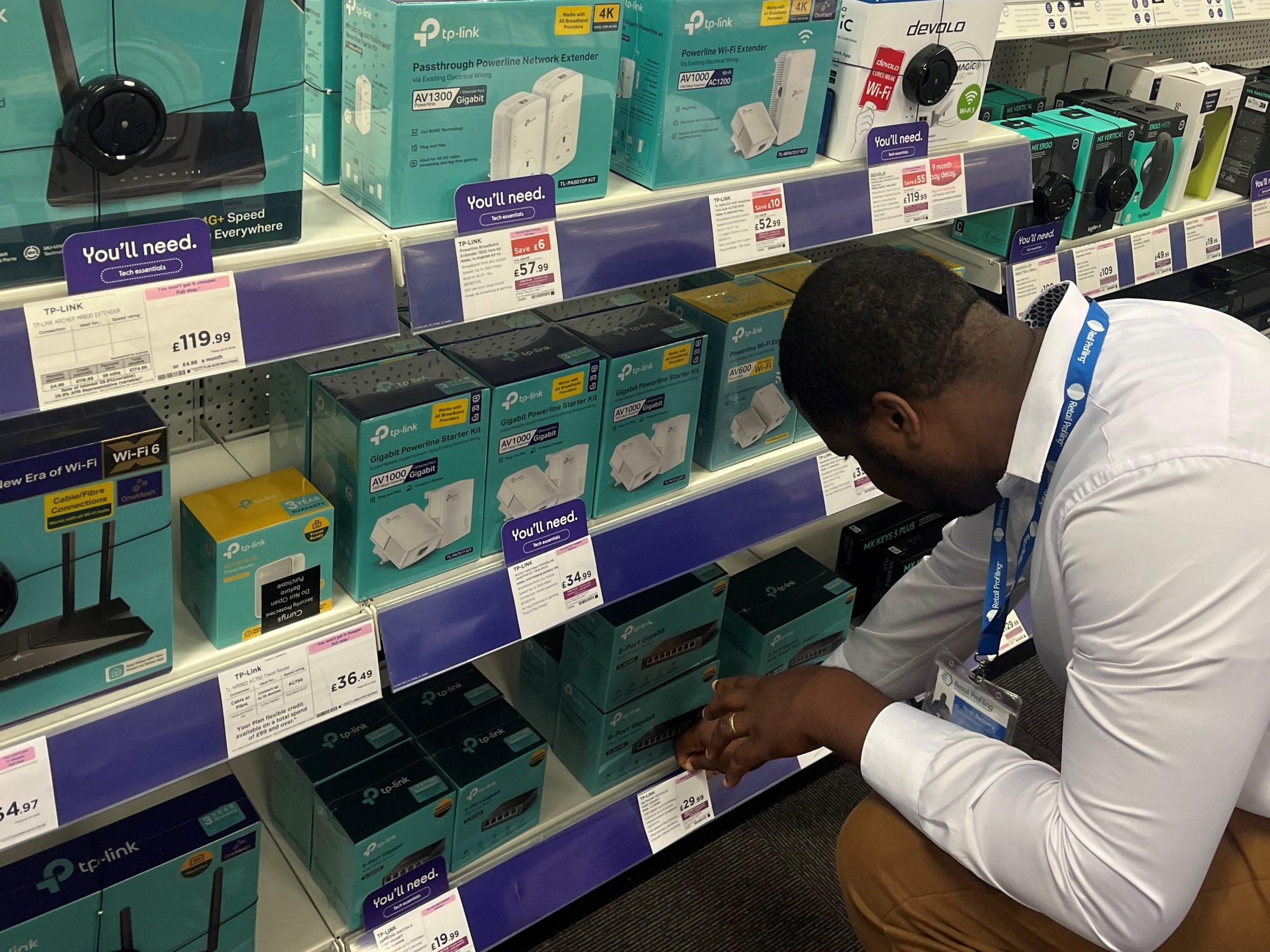 Retail Profiling carrying out retail audit and compliance in Currys