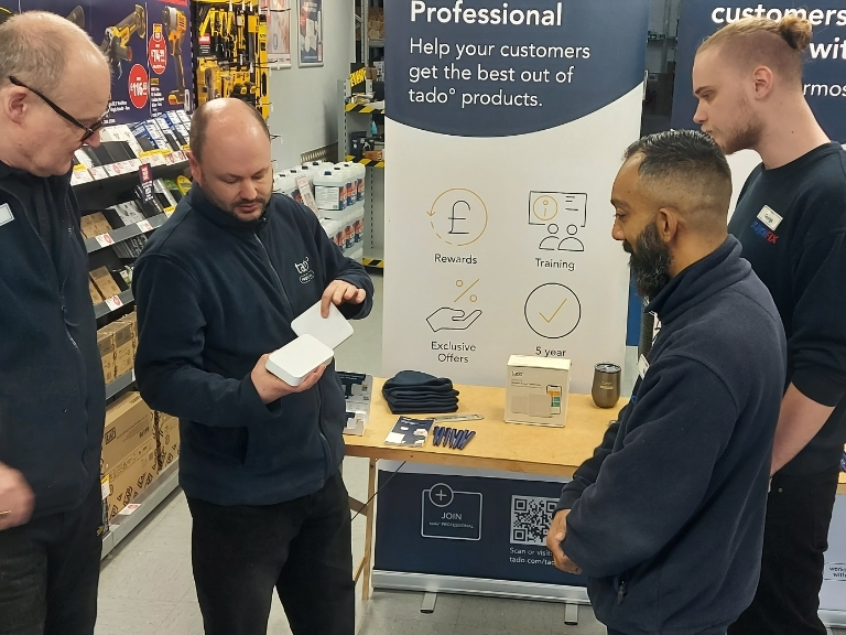 Retail Profiling working with tado° in Screwfix through various field marketing services and branded space solutions