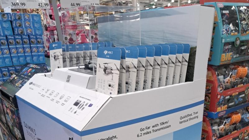 POS design and installation for DJI by Retail Profiling, a field marketing and channel development agency in the UK and Europe